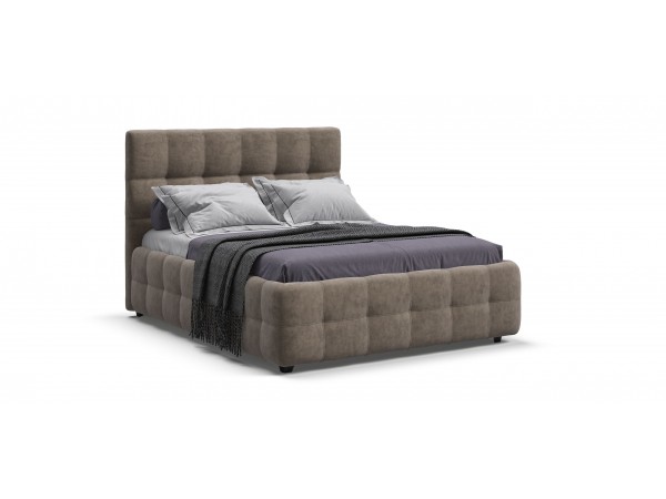 Кровать БОСС +ПМ ПРО велюр Роял тауп 160*200