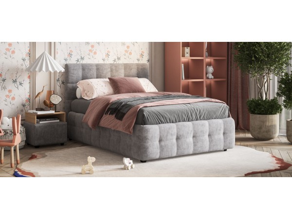 Кровать БОСС + ПМ ПРО велюр Royal агат