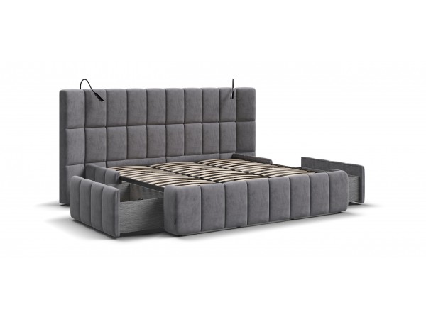 Кровать BOSS.XO 180*200 велюр Royal агат