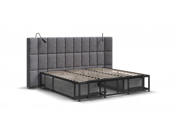 Кровать BOSS.XO 180*200 велюр Royal агат