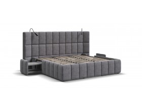 Босс ХО Кровать 180*200 Велюр Роял агат