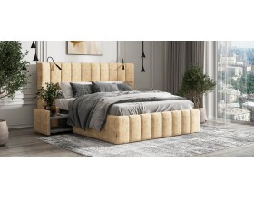 Босс ХО Кровать 180*200 Велюр Роял шампань