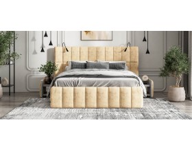 Босс ХО Кровать 180*200 Велюр Роял шампань