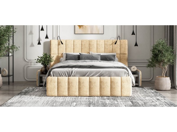 Кровать BOSS.XO 180*200 велюр Royal шампань