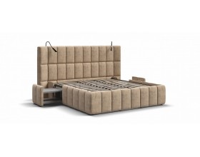 Босс ХО Кровать 180*200 Велюр Роял шампань