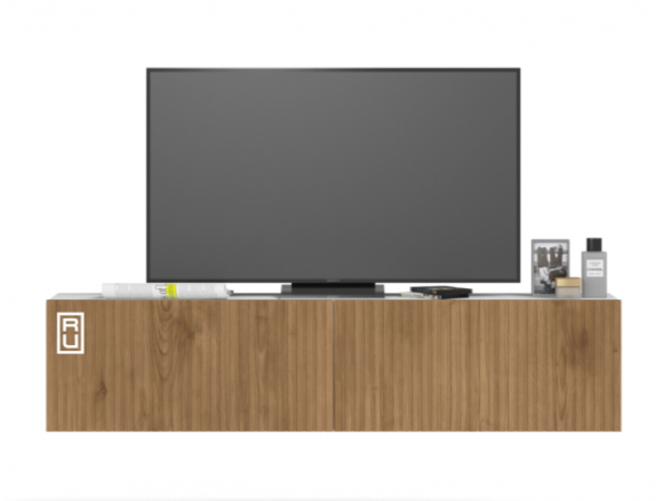 ТВ Тумба BOSS MILLING 150 Белый снег, Дуб американский