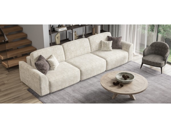 Диван KING MAX SE шенилл IQ кварц