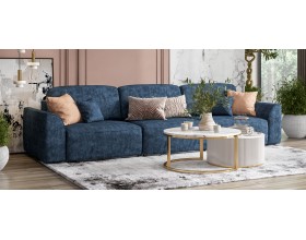 Кинг Макс диван Велюр Роял синий