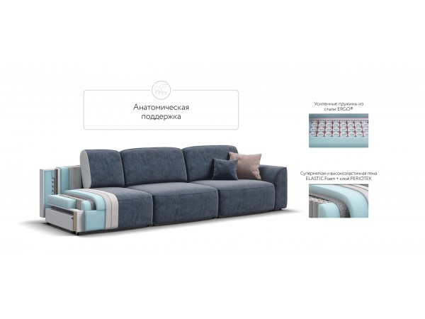 Диван KING MAX SE Велюр Royal топаз NEW