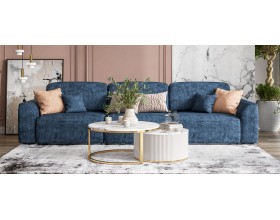 Кинг Макс диван Велюр Роял синий