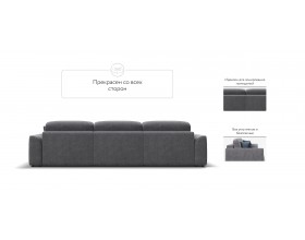 Кинг Макс диван Велюр Роял агат