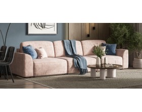 Кинг Макс диван Велюр Роял пион