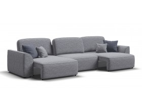 Кинг Макс диван Рогожка Венто серый