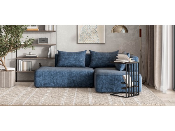 Угловой диван правый KING TWIN Велюр ROYAL топаз NEW