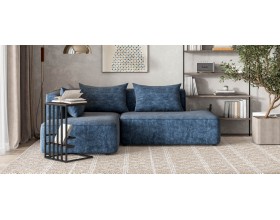 Угловой диван левый KING TWIN Велюр ROYAL топаз NEW 