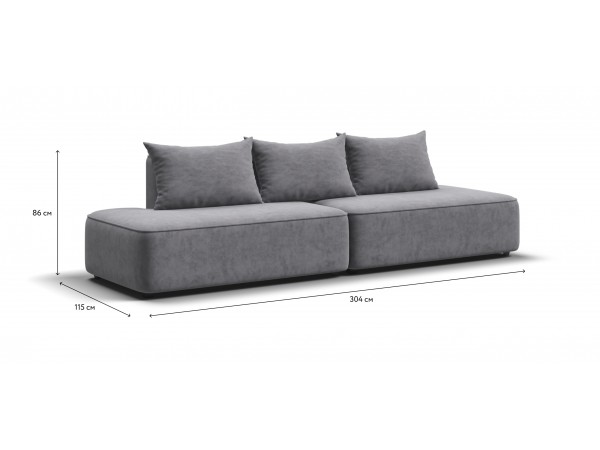 Диван KING TWIN Велюр Роял агат NEW