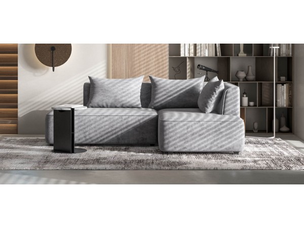 Угловой диван правый KING TWIN Велюр Роял агат NEW