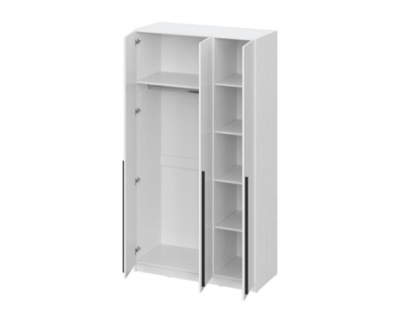 Шкаф Берген ШК-1200 с антресолью белое дерево