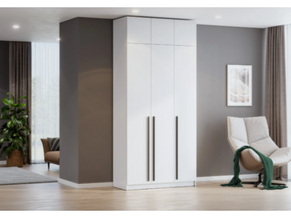 Шкаф Берген ШК-1200 с антресолью белое дерево