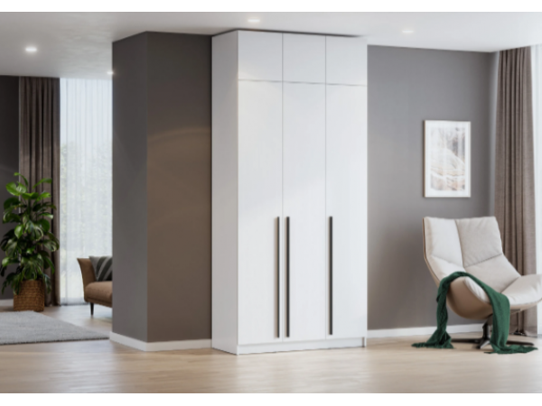 Шкаф Берген ШК-1200 с антресолью белое дерево