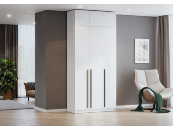 Шкаф Берген ШК-1200 с антресолью белое дерево