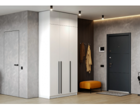 Шкаф Берген ШК-1200 с антресолью белое дерево