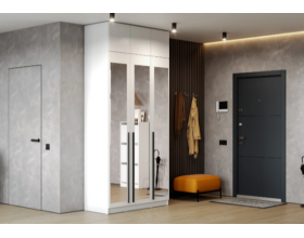 Шкаф Берген ШК-1200 с антресолью белое дерево