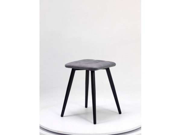 Табурет АТЛАНТ F83 Серый/Черная опора (комплект 2 шт)