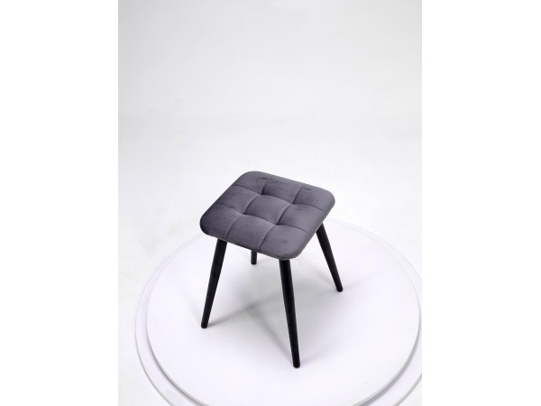 Табурет АТЛАНТ F83 Серый/Черная опора (комплект 2 шт)