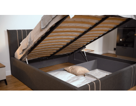 Мягкая кровать Леванте графит