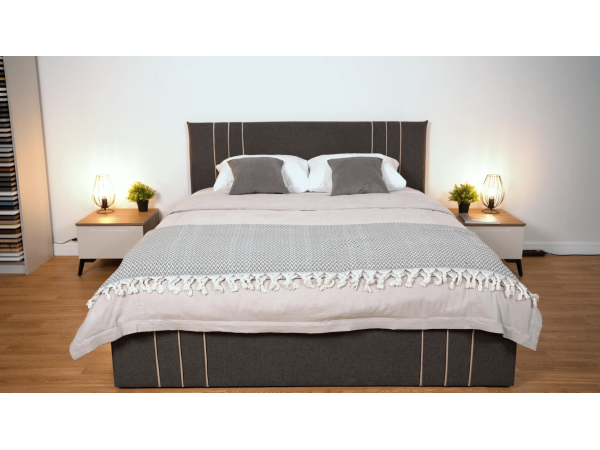 Мягкая кровать Леванте графит