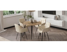 Стул Спин Velutto пепел, черный