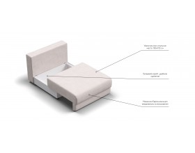 Ричмонд Модуль спальное место Вельвет Корд бежевый