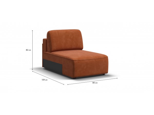 KING MODOOL оттоманка Велюр Alkantara оранжевый