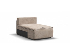 Кинг Модуль оттоманка Велюр Алькантара пепел