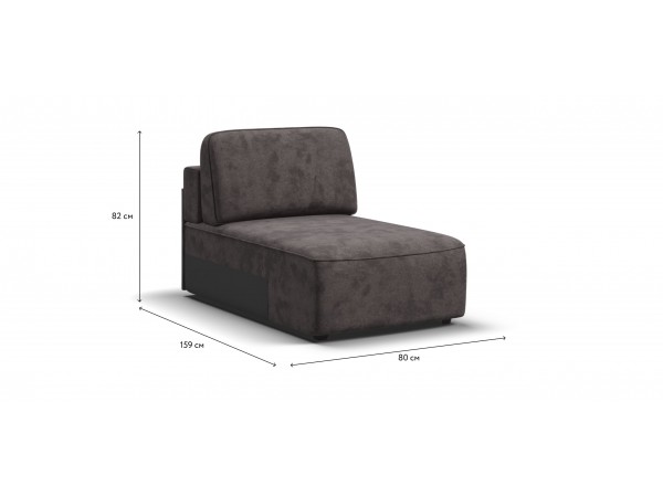 KING MODOOL оттоманка Велюр Alkantara серый