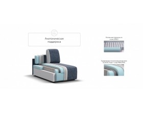 Кинг Модуль оттоманка Велюр Роял синий