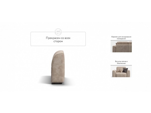 KING MODOOL подлокотники 2 шт. Велюр Alkantara пепел