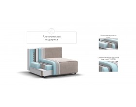 Босс Софт Модуль спальное место Велюр Монолит латте