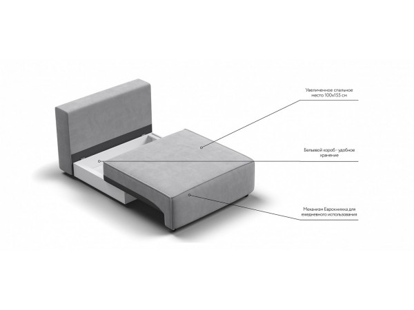 База сп.м BOSS SOFT MODOOL Велюр monolit сталь База сп.м BOSS SOFT MODOOL Велюр monolit сталь