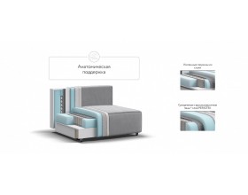 Босс Софт Модуль спальное место Велюр Монолит сталь