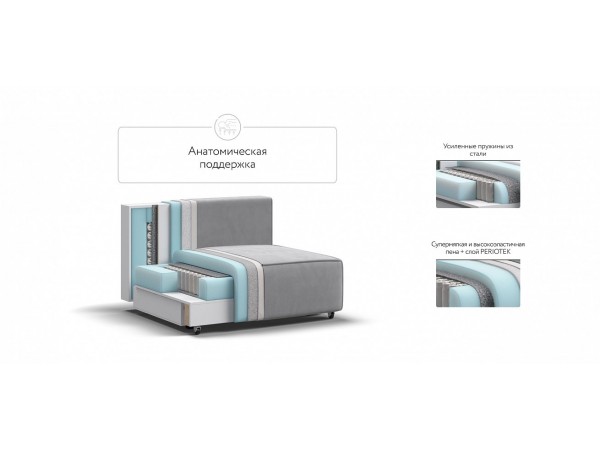 База сп.м BOSS SOFT MODOOL Велюр monolit сталь База сп.м BOSS SOFT MODOOL Велюр monolit сталь