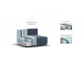 Босс Софт Модуль спальное место Велюр Роял синий