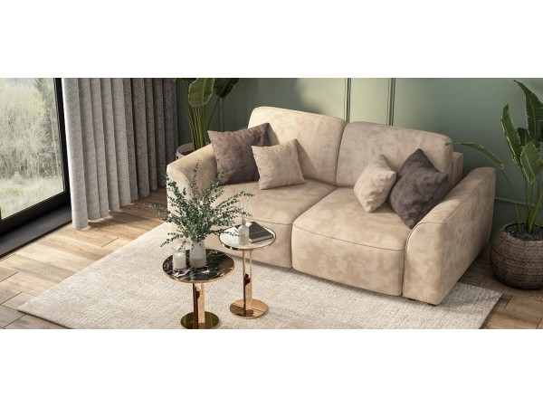 Диван KING MODOOL Велюр Alkantara пепел