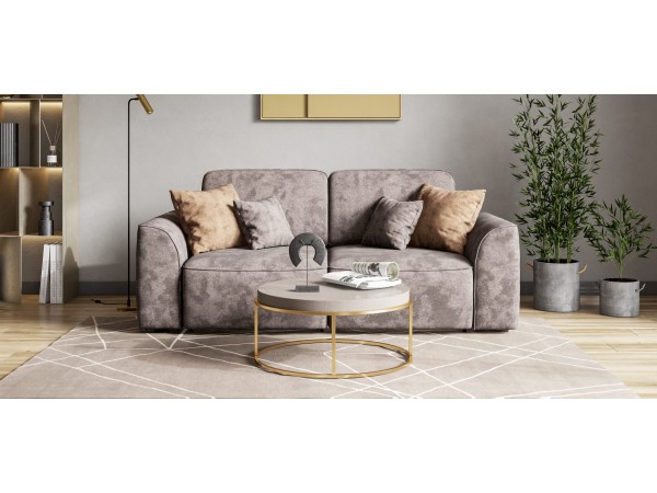 Диван KING MODOOL Велюр Alkantara серый