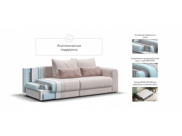 Модульный диван РИЧМОНД MODOOL Вельвет CORD бежевый