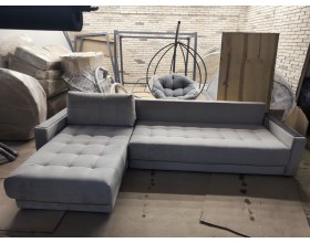 Уценка! Без гарантии! Босс Макс угловой диван Велюр Монолит латте