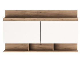 Антресоль 1200 "ГРЕТТА" Дуб Крафт золотой - Белый