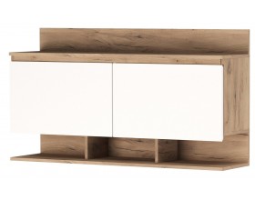 Антресоль 1200 "ГРЕТТА" Дуб Крафт золотой - Белый