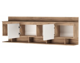 Антресоль 2000 "ГРЕТТА" Дуб Крафт золотой - Белый